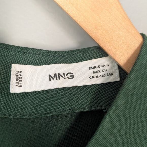 MNG Mango Green Sleeveless Pant Jumpsuit size Small - Picture 6 of 6
